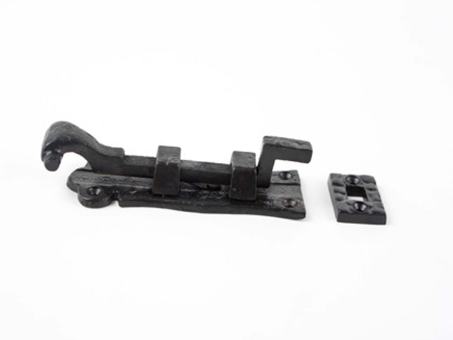 Owlett-Jaton Black Antique Door Bolt - Necked Exb 102mm / 4" - Kx981 (Box of 5)