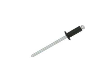 JRP Riveting Products 4.0 x 30mm Aluminium / Steel Dome Head Ral 9005 Black JRP Rivets (Box of 250)