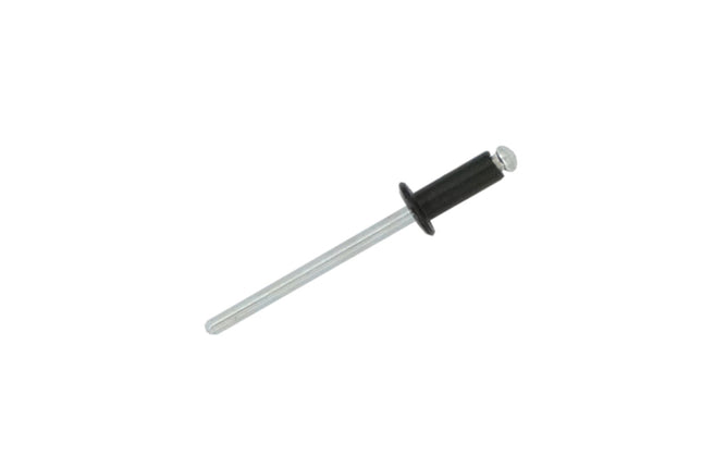 JRP Riveting Products 4.0 x 18mm Aluminium / Steel Dome Head Ral 9005 Black JRP Rivets (Box of 500)