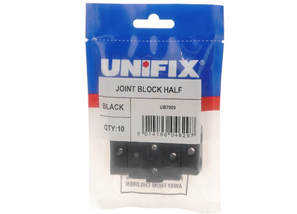 Unifix Joint Block Half Black (Box of 50)
