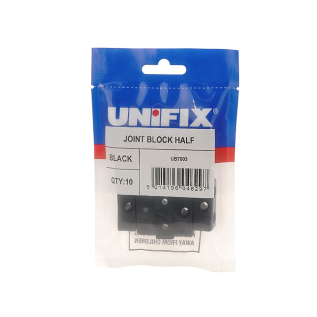 Unifix Joint Block Half Black (Box of 50)