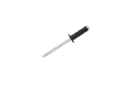 JRP Riveting Products 4.8 x 15mm Aluminium / Steel Dome Head Multigrip JRP Rivets - Black (Box of 500)