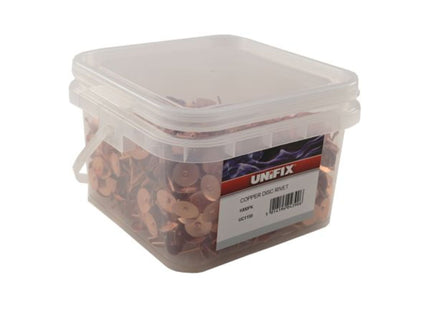 Unifix Copper Disc Rivets - 3/4" (20mm) (Box of 2000)