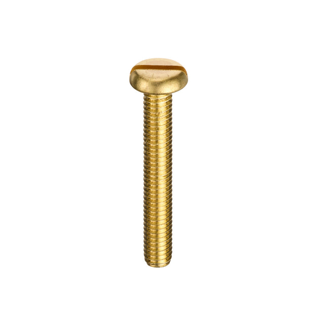 Unifix Brass Machine Screws Slotted Pan Head DIN 85 - M4 x 12 (Box of 200)