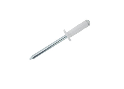 JRP Riveting Products 4.8 x 15mm Aluminium / Steel Dome Head Multigrip JRP Rivets - Brilliant White (Box of 500)