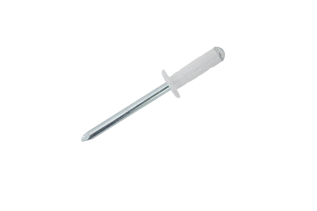 JRP Riveting Products 4.8 x 15mm Aluminium / Steel Dome Head Multigrip JRP Rivets - Brilliant White (Box of 500)