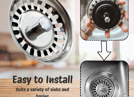 McAlpine BWSTSS-TOP Basket Strainer Waste Plug - Stemball Model (Pack of 6)