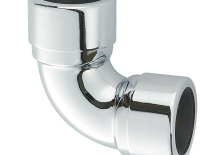 McAlpine 32A-CB Chrome Plated Brass 90° Compression Bend 32mm
