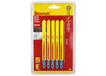 Starrett Jigsaw Blades Metal - 105 x 9.55 x 1.05mm, 24TPI - STRJB10524