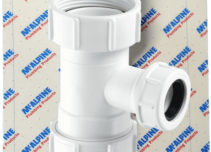 McAlpine CARD-58 ¾" Overflow x 1½" Flushpipe Tee