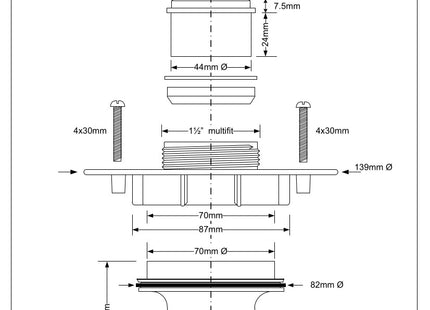 McAlpine CPTSG Conversion Cover Plate