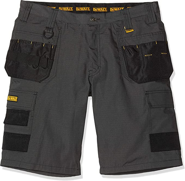 DEWALT Cheverley Lightweight Grey Polycotton Shorts Waist 40In