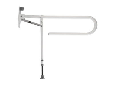Croydex White Foldaway Hand Rail - Drop Down Leg - AP502922