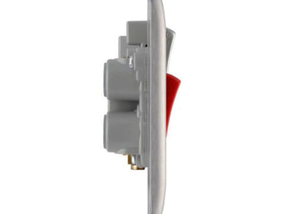 BG Electrical Brushed Chrome 45A Cooker Control Unit - NBS70G-01