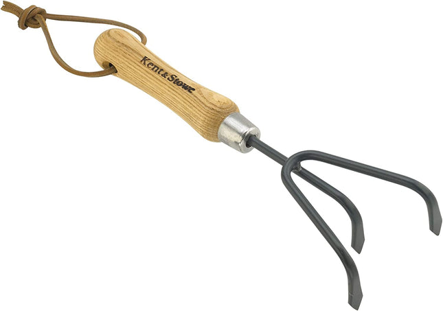 Kent & Stowe Carbon Steel Hand 3-Prong Cultivator, Fsc