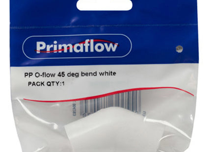 Primaflow PS PP O-Flow 45° Bend White