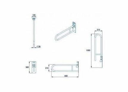 Croydex Stainless Steel Chrome Foldaway - AP502841