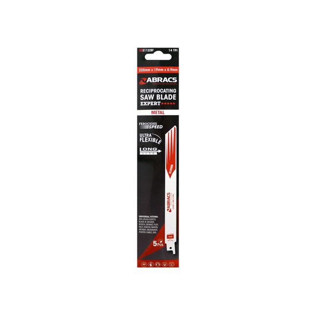 Abracs Reciprocating Saw Blade For Metal - 225 x 19 x 0.9mm