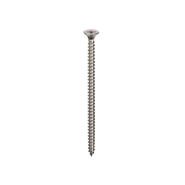 Unifix A2-304 Stainless Steel General Purpose Chippy Woodscrews Pozi Countersunk Head - 5.0 x 80mm (Box of 100)