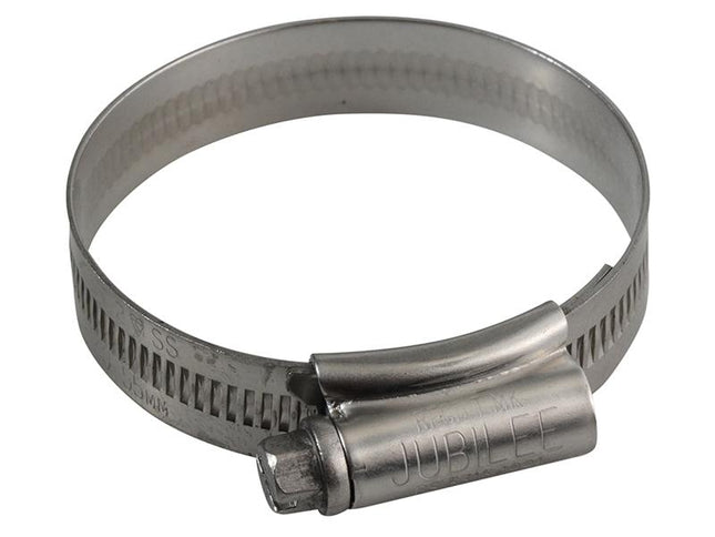 (Size 2) Stainless Steel Hose Clip 40 - 55Mm (1.5/8 - 2.1/8In) (Pack of 10)
