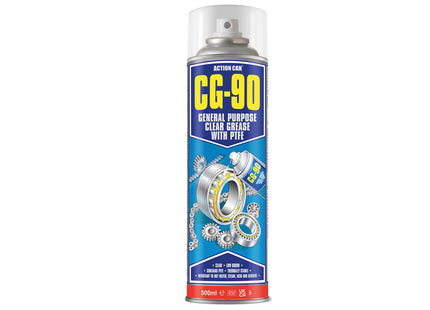 Action Can CG-90 General Purpose Clear Grease with PTFE 500ml - Q99CG90005000015000