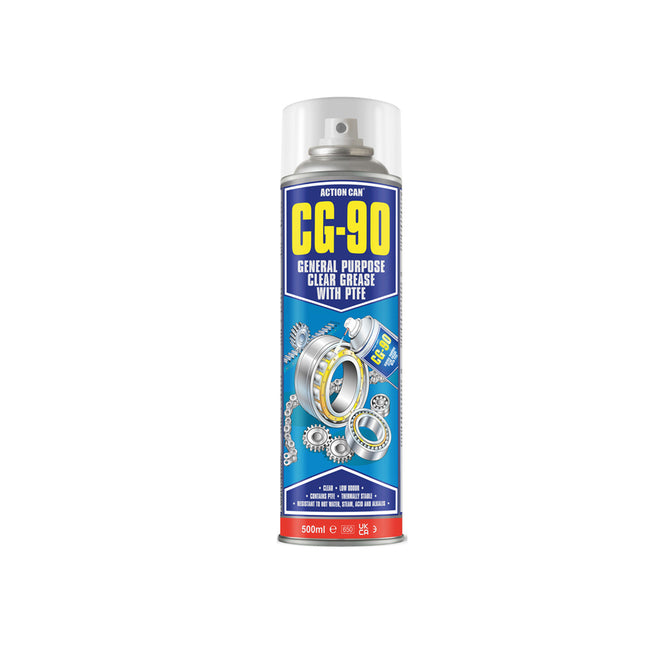 Action Can CG-90 General Purpose Clear Grease with PTFE 500ml - Q99CG90005000015000