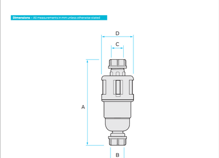 Reliance Valves Dry Trap Tundish 15mm x 22mm TUND600005