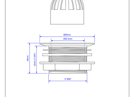 McAlpine GWU20 2" Urinal Waste