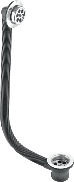 McAlpine Chrome Plated Combined Bath Waste and Overflow with Centre Pin Fixing 1.5'' FBW2PC