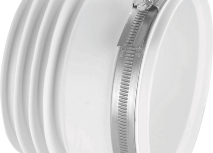 McAlpine MAC-1-BTW 90-114mm Inlet x 4"/110mm Outlet Short Straight WC Connector