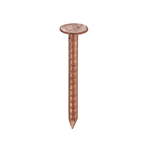 Unifix Copper Round Wire Slate Nails - 38 x 2.65mm (1Kg Polybag) (Box of 10)