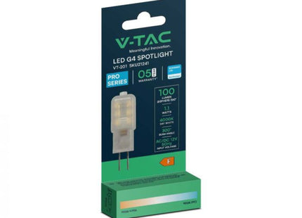 V-Tac Vt-201 1.1W G4 Plastic Spotlight Samsung Chip 6500K