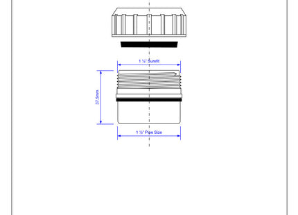 McAlpine T12S 1½" x 1¼" Reducer for Surefit Fittings