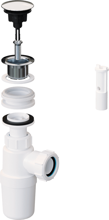 McAlpine BK1 All in One Fast Fix Basin Clicker Waste & Bottle Trap