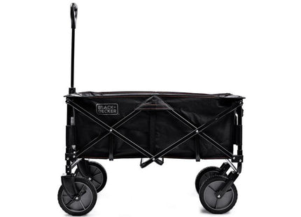 Black & Decker Collapsible Outdoor Utility Wagon - 80kg Capacity, 4 Wheels - Perfect for Transporting