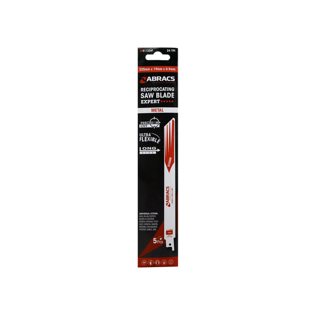 Abracs Reciprocating Saw Blade For Metal - 225 x 19 x 0.9mm