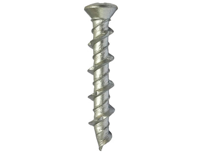 JCP Fixings Wall Screws Countersunk Head Bright Zinc Plated Head - 5.0 x 38mm (Box of 100)