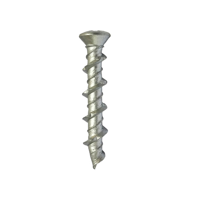 JCP Fixings Wall Screws Countersunk Head Bright Zinc Plated Head - 5.0 x 50mm (Box of 100)
