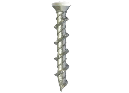 JCP Fixings Wall Screws Countersunk Head White Head - 5.0 x 32mm (Box of 100)