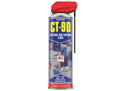 Action Can CT-90 Cutting and Tapping Twin Spray 500ml - Q99CT90005000015000 - For Efficient Cutting and Tapping