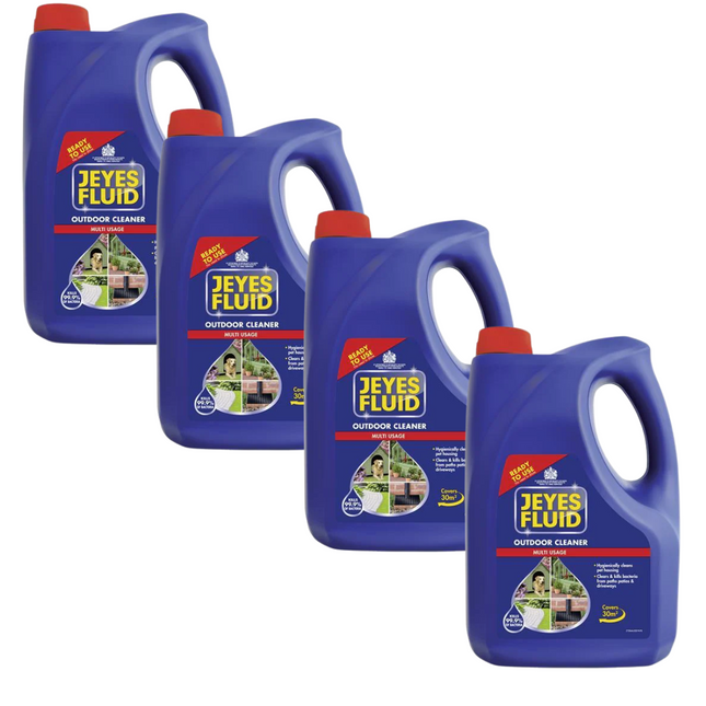 Jeyes Fluid Ready to Use 4 litre (Pack of 4)