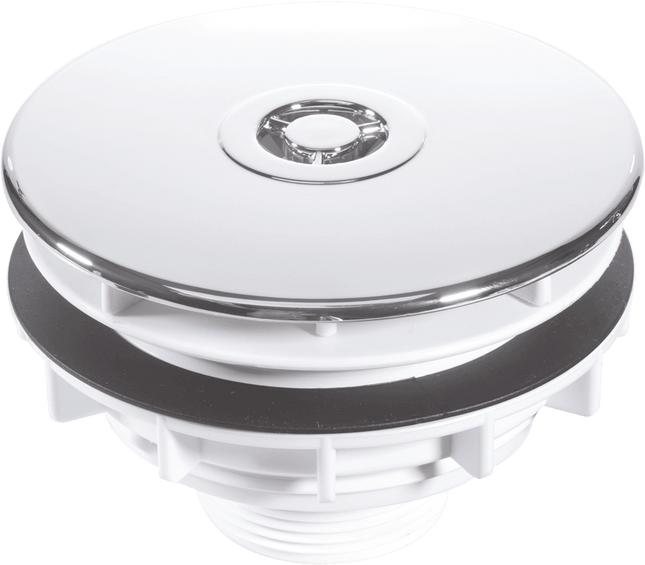 McAlpine SWHF4-CP High Flow Shower Waste: 110mm Chrome Plated Plastic Flange x 56mm Tail: Top Access: Backnut Model