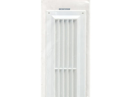 Primaflow PS Vent Louvre/Fly Screen 9" x 3" - White - 90023036