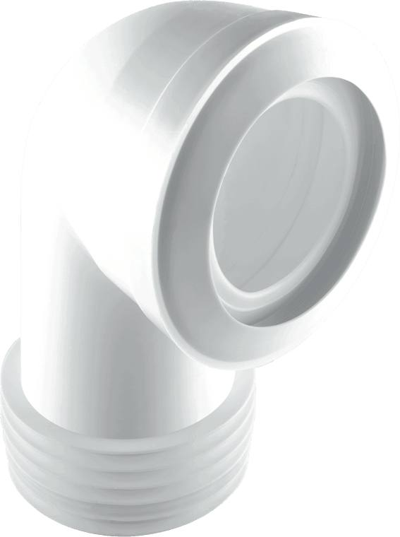 McAlpine MAC-8 97-107mm Inlet x 4"/110mm Outlet 90° Bend MACFIT WC Connector