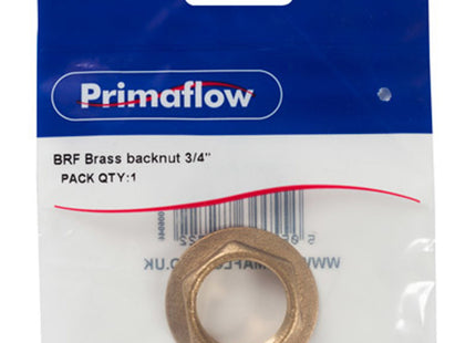 Primaflow Brass Backnut 3/4" - 9BK34