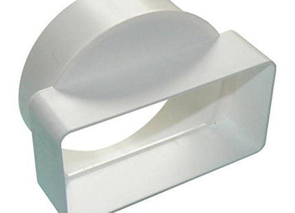 Primaflow PS Adaptor Round To Rect (Short) - White - VENTS AND ACCESSORIES