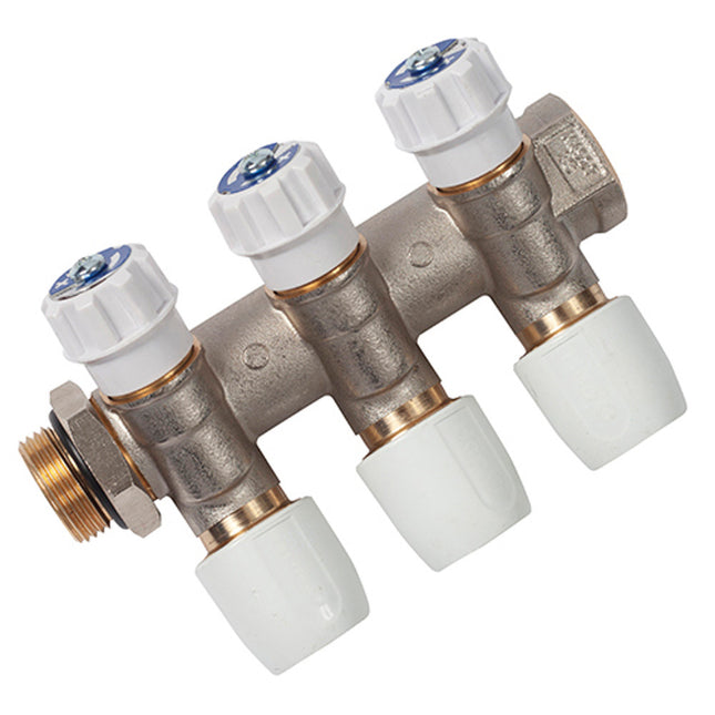 Hep20 Hep2o HX93T Manifold 15x3/4" Brass 3 Port - HX93T/15W