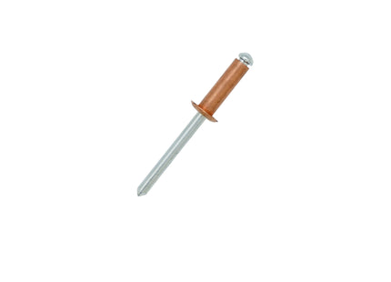 JRP Riveting Products 3.2 x 10mm Copper / Steel Dome Head JRP Rivets (Box of 1000)