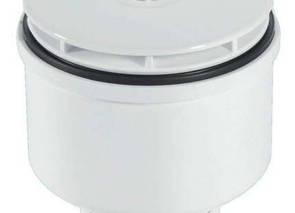 McAlpine ST90WH10-V 90mm x 50mm Water Seal Shower Trap with 2" Universal Vertical Outlet with removable 110mm Flange.