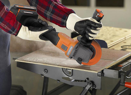 Black + Decker BCG6L8D13 Powerconnect Brushless Angle Grinder 18V, 2.0Ah Li-Ion - Ideal for DIY